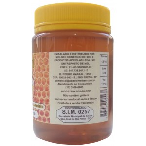 Mel Puro - Várias Floradas - Embalagem 500 g - Pote com Tampa