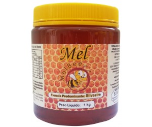 Mel Puro - Várias Floradas - Embalagem 1 Kg Pote com Tampa Lacre